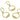 Push Back Stud Earring - Brass - Steel Stud - 18K Real Gold Plating - 5gr - MJ101955 - MinjuanRong
