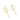 Push Back Stud Earring - Brass - 18K Real Gold Plating - 5.9gr - MJ101933 - MinjuanRong