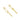 Push Back Stud Earring - Brass - 316 Stainless Steel Stud - 18K Real Gold Plating - 12.7gr. - MJ101962 - MinjuanRong