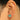 Push Back Stud Earring - Brass - Enamel - Cubic Zircon - Brass Stud - 18K Real Gold Plating - 1.8gr - MJ103373 - MinjuanRong