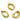 Push Back Stud Earring - Brass - 316 Stainless Steel Stud - 18K Real Gold Plating - 12.7gr. - MJ101972 - MinjuanRong