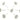 Push Back Stud Earring - Brass - Cubic Zircon - 316 stainless steel stud - 18k real white gold plating - 1.5gr - MJ102750 - MinjuanRong