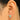 Push Back Stud Earring - Brass - Enamel - Cubic Zircon - Brass Stud - 18K Real Gold Plating - 1.2gr - MJ103374 - MinjuanRong