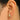 Push Back Stud Earring - Brass - Enamel - Cubic Zircon - Brass Stud - 18K Real Gold Plating - 1.6gr - MJ103380 - MinjuanRong
