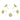 Push Back Stud Earring - Brass - Cubic Zircon - 316 stainless steel stud - 14k real gold plating - 1.6gr - - MinjuanRong