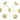 Push Back Stud Earring - Brass - Cubic Zircon - 316 stainless steel stud - 14k real gold plating - 1.6gr - - MinjuanRong