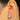 Push Back Stud Earring - Brass - Enamel - Cubic Zircon - Brass Stud - 18K Real Gold Plating - 2.2gr - MJ103388 - MinjuanRong