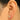 Push Back Stud Earring - Brass - Cubic Zircon - Brass Stud - 18K Real Gold Plating - 0.7gr - MJ103378 - MinjuanRong