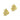 English Lock Earring - Brass - Cubic Zircon - 18K Real gold plating - 5.9gr - MJ102023 - MinjuanRong