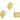 Push Back Stud Earring - Brass  - 316 stainless steel stud - 18K Real gold plating - 3.9gr. - MJ102013 - MinjuanRong