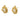 Push Back Stud Earring - Brass - Cubic Zircon - 316 Stainless Steel Stud - 18K Real Gold Plating - 5.5gr - MJ104080 - MinjuanRong