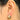 Huggie Hoop Wire Earring - Brass - cubic zircon - 18K Real  Gold Plating  - 8.2gr - MJ101901 - MinjuanRong