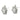 Push Back Stud Earring - Brass - Cubic Zircon - 316 Stainless Steel Stud - 18K Real White Gold Plating - 5.6gr - MJ104081 - MinjuanRong
