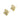 Push Back Stud Earring - Brass - Cubic Zircon -  316 stainless steel stud - 18K Real gold plating - 5.2gr - MJ102035 - MinjuanRong