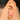 Push Back Stud Earring - Brass - 18K Real Gold Plating - Golden (CZ-05) - D-champagne (CZ-20) - 4.1gr - MJ101725 - MinjuanRong