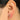 Push Back Stud Earring - Brass - 18K Real Gold Plating - Deep Violet (CZ-08) - 2.7gr - MJ101738 - MinjuanRong