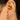 Huggie Hoop Wire Earring - Brass - 316 stainless steel stud - Zircon - 18K Real Gold Plated Brass - 17.2gr. - MJ102070 - MinjuanRong