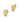 Push Back Stud Earring - Brass  - 316 stainless steel stud - 18K Real gold plating - 7.7gr - MJ102006 - MinjuanRong