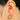 English Lock Earring - Brass - Cubic Zircon - 18K Real gold plating - 5.9gr - MJ102023 - MinjuanRong