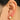 Huggie Hoop Wire Earring - Brass -  Cubic Zircon - 18K Real gold plating - 4.6gr - MJ102009 - MinjuanRong