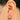 Huggie Hoop Wire Earring - Brass  - Cubic Zircon - 18K Real gold plating - 5.2gr. - MJ102015 - MinjuanRong