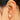 Push Back Stud Earring - Brass - 316 Surgical Stainless Steel - 18k Real Gold Plating - 3.52gr - MJ200828
