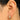Huggie Hoop Wire Earring - Brass -  Cubic Zircon - 18K Real gold plating - 5gr. - MJ102075 - MinjuanRong