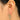 Push Back Stud Earring - Brass - Brass Stud - Zircon - 18k Real Gold Plating - 7.5gr - MJ201748 - MinjuanRong