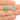 Amazonite Earring Charm - Brass Handmade Gold Foral With Enamel Pendant - Brass Botanical Theme - KC Gold Plating - 19x15x3mm - NS2883A
