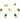 Push Back Stud Earring - Brass - Enamel - 925 silver stud - 18K Real Gold Plating - 4.3gr - MJ200601 - MinjuanRong