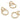 Push Back Stud Earring - Brass - Zircon - 925 silver stud - 18K Real Gold Plated Brass - 5.18gr - MJ200932