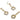 Push Back Stud Earring - Brass - Zircon - 925 silver stud - 18K Real Gold Plated Brass -  9.53gr - MJ200924