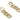 Push Back Stud Earring - Brass - Zircon  - 925 silver stud - 18K Real Gold Plated Brass - 11.9gr - MJ102152 - MinjuanRong