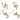 Push Back Stud Earring - Brass - Zircon - 925 silver stud - 18K Real Gold Plated Brass - 4.7gr -MJ101838 - MinjuanRong