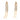 Push Back Stud Earring - Brass - 18K Real Gold Plated Brass - 7.75gr - MJ200933