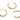 Push Back Stud Earring - Brass - Brass Stud - 18K Real Gold Plated Brass - 5.5gr - MJ201797 - MinjuanRong
