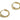 Huggie Hoop Wire Earring - Brass - Zircon - Brass Stud - 18K Real Gold Plated Brass - 3.6gr - MJ102157 - MinjuanRong