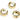 Huggie Hoop Wire Earring - Brass - Zircon - Brass Stud - 18K Real Gold Plated Brass - 3.6gr - MJ200278 - MinjuanRong