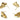 Push Back Stud Earring - Brass - Stainless Steel Stud - 18K Real Gold Plated Brass - 7.4gr - MJ200352 - MinjuanRong