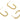 Push Back Stud Earring - Brass - Iron stud - 18K Real Gold Plated Brass - 5.5gr - MJ201785 - MinjuanRong