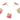 Push Back Stud Earring - Resin - Wood - 316 Surgical Stainless Steel Stud - Red - 3gr - MJ200691