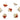 Push Back Stud Earring - Resin  Wood316 Surgical Stainless Steel Stud - Red - 2.9gr - MJ200696