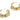 Push Back Stud Earring - Brass - Stainless steel stud - 18K Real Gold Plated Brass - 14gr - MJ200502 - MinjuanRong