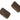 Push Back Stud Earring - Hemu wood - 316 Stainless Steel - BROWN - 4.2gr - MJ200743