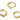 Push Back Stud Earring - Brass - 316 stainless steel stud - 18k real gold plated brass - 4.4gr - MJ200464 - MinjuanRong
