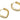 Huggie Hoop Wire Earring - Brass - Zircon - 18k real gold plated brass - 13.6gr - MJ200512 - MinjuanRong