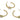 Push Back Stud Earring - brass - Imitation silver needle - 18k real gold plated - 4.5gr - MJ100654 - MinjuanRong