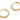 Huggie Hoop Wire Earring - brass - Zircon - 18k real gold plated - 3.6gr - MJ200009