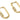 Huggie Hoop Wire Earring - Brass - Zircon - 18k real gold plated brass - 5.1gr - MJ200250 - MinjuanRong