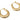 Hinged Back Earring - Brass - 18k real gold plated brass - 10.12gr - MJ201210 - MinjuanRong